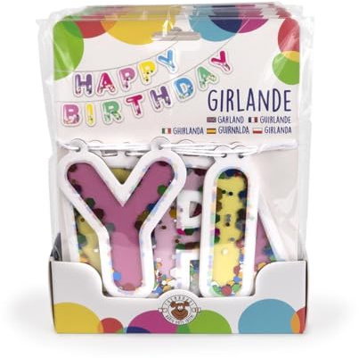 Trendhaus Birthday Fun Konfetti Girlande - Happy Birthday