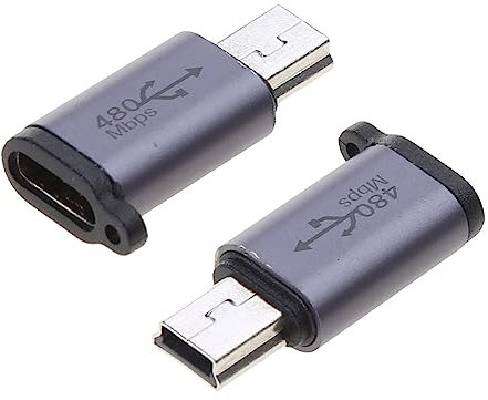 yanwuwa To Mini USB MicroUSB Adapter Micro USB To TypeC Mini USB Converter Connector Support Data Sync 480Mbps 18W To Micro USB Mini USB Adapter Type-C Female To Micro Usb Male Converter