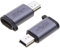 yanwuwa Adaptador micro USB a micro USB a tipo C, conector convertidor mini USB, compatible con sincronización de datos, 480 Mbps, 18 W a micro USB, adaptador mini USB tipo C hembra a micro USB macho