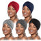 DRESHOW 5 Stücke Afrikanischen Turban für Damen Soft Vorgebunden Knot Mode Plissee Turban Hut Mütze Kopfwickel Schlafmütze