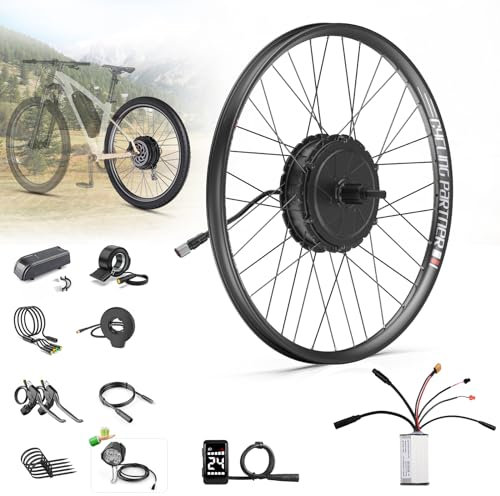 BAFANG G0900 48V 750W Hinterradmotor -Fit 28 700C Rad, H640 E-Bike Umbausatz inkl Hinterrad Kassettennabenmotor mit Felge, DZ40 Display, PAS-Sensor für City- und Mountainbikes