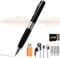 Diktiergerät Digital 64GB, Aufnahmestift Geräuschreduzierende Aufnahmegerät One-Touch-Aufnahme, Voice Recorder Pen mit MP3-Wiedergabe für Vorlesungen Meetings Klassen Interviews. (Schwarz)