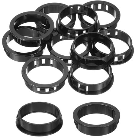 QUARKZMAN Passe Cable Bureau, 16 Pièces 40mm/1.57 de Diamètre de Montage en Nylon, Rondes, pour Divers Câbles, Tubes et Fils, Noires