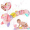 Musical Caterpillar Peluche Jouets, EnGiTores Jouet en Peluche Doux Musical Chenille Peluche Grand Oreiller, Bébé Peluche avec Volants Multisensoriels pour 0-3-6-12 Enfants Cadeau d'anniversaire Noël
