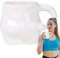 ycezw Tasse en céramique pour ventre gras, chauffe-mains pour le ventre gras, tasse amusante en céramique faite à la main, tasse mignonne, 320 ml, cadeau pour