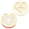 XINGLIDA 2Pcs Liebe Herz Siegel Stempel Kopf Scrapbooking Stempel Kopf Für Dichtung Umschlag Valentines Karte Einladung Verschönerung