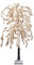 Lumineo Árbol de Navidad Nevado Sauce Ø 70 x 180 cm MicroLED