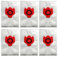 Puupaa 6 Pack Reusable Vacuum Cleaner Bags for Miele for Hoover C1, C2, C3, S227, S240, S400, S5, S8 Vacuum Cleaner Suction Station Bags, Dust Bag Replacement Kit(Red)
