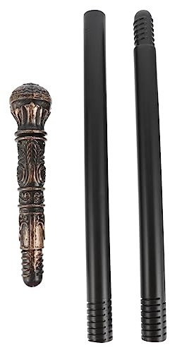 Garneck Steampunk Gehstock Für Kostüme 81cm Antiker Spazierstock Für Halloween - Karneval Und Cosplay – Vintage Gehstock Als Zubehör Für Teufel - Zauberer Und Gothic Looks