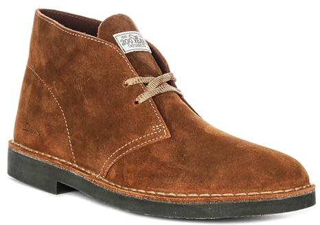 Clarks Mens Desert Boot Evo Suede Cola Boots 9 UK