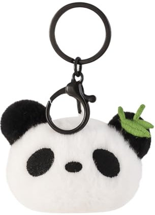 GGUFAY Porte-CléS Avec Pendentif Panda Mignon En Peluche, DéCoration De Sac à Dos Panda Kawaii, DéCoration à Suspendre (03)