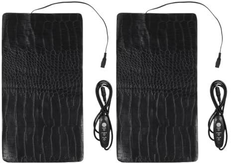 Luxshiny USB Betriebene Haustier Heizmatte 33x18cm 3 Heizstufen für Katzen Hunde Reptilien Tragbares Wärme Pad