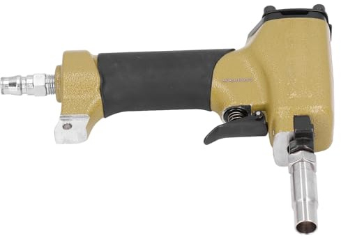 Aolidsive Pneumatic Thumbtack Gun, Aluminum Alloy Decorative Nailer for Upholstery and Woodworking, 4 to 7kgf Air Pressure with Hex Wrench and Nail Plate (1080)