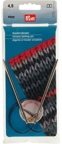 Prym 212150 Rundstricknadeln MS 40 cm 4,50 mm silberfarbig