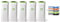 Combin Recycle Bin 60L (Pack of 5) + 25 Stickers White