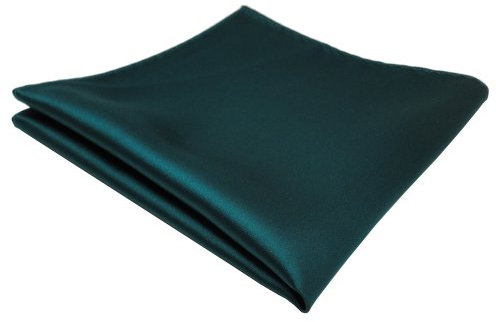 TigerTie Designer Einstecktuch in grün dunkelgrün einfarbig uni