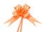 SHATCHI Large 50mm/5cm Ribbon Pull Bows for Party Wall, Gift Wraps, Christmas Trees, Wedding, Birthday Hampers Decoration Florist, Orange, 10pcs