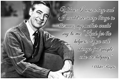 Mr Rogers Neighborhood Zitat Poster Wachstum Decor Mindset Teaching Kids Kindness P018