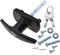 T-Handle Garage Door Lock Compatible with Henderson 18/35mm Fixing Spigots 75mm Shaft
