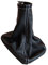 myshopx SA91 Schaltmanschette Schaltsack Sack Schwarz Faden Weiß Echt Leder