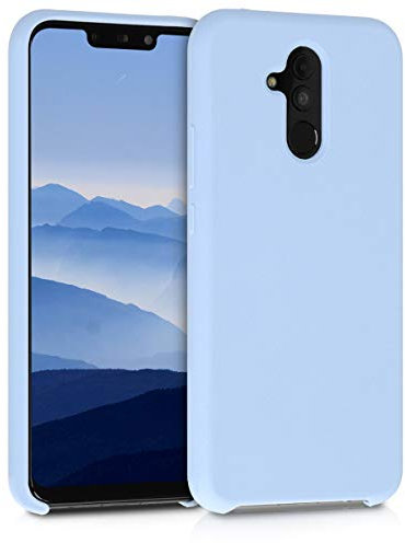 kwmobile Cover per Huawei Mate 20 Lite Custodia - Back Case per Smartphone in Silicone TPU - Protezione Gommata - blu chiaro matt