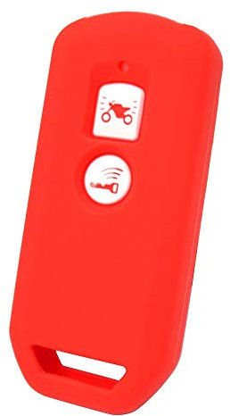 XUKEY Silikon Autoschlüssel Cover Fällen für Honda PCX 150 Hybrid X-ADV SH125 Scoopy SH300 Forza 125 300 2018 Motorrad Scooter 2 Tasten Remote Schlüsselbox Clever(Rot)
