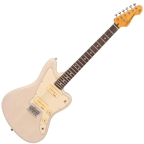 VINTAGE V65 REISSUED HARD TAIL ELECTRIC GUITAR ~ BLONDE