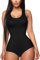 Gotoly Shapewear Bodysuit Scoop Neck Tank Tops for Women Tummy Control Waist Trainer Vest Full Body Shaper (Black, Medium)