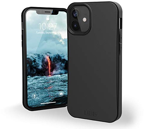 URBAN ARMOR GEAR UAG iPhone 12 Mini 5G - (5.4 inch) 100% Biodegradable 100% Compostable 100% Mindful Eco-Friendly Ultra Slim Outback Biodegradable Protective Cover, Black
