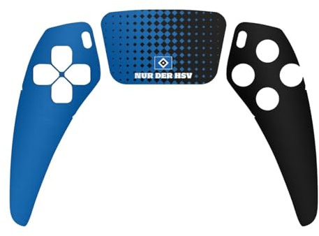 DeinDesign Skin kompatibel mit Sony PlayStation 5 Controller PS5 Folie Sticker HSV Logo Offizielles Lizenzprodukt