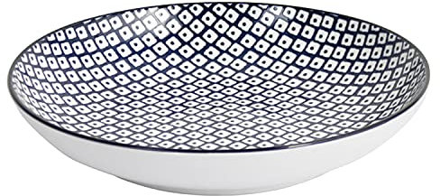 GUSTA Teller tief OTB Japanese ø21,5cm, blau/weiß