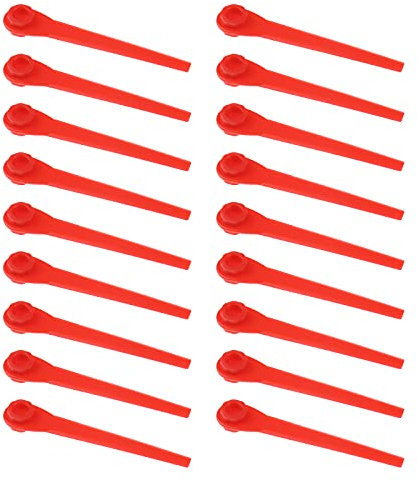 The Lord of the Tools 100pcs Plastic Replacement Blades Compatible with EasyCut Li-18/23 R ComfortCut Li-18/23 R AccuCut 400 Li AccuCut 450 Flymo Lawn Mower Cutting Cordless Grass Strimmer Trimmer