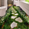 Engrosamiento de fotos Pinturas de suelo de PVC usable Pasta Flores creativas Árboles Baño Cuarto de baño Dormitorio 3D Floor-200 * 140cm