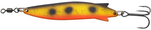 Abu Garcia Toby Spoon Señuelo de Pesca | Legendaria Cuchara para Depredadores de Agua Dulce y Salada | Acción Irresistible para lucios, truchas, salmones y más | Cobre Naranja, Holo 9 cm