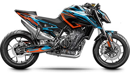 ARider Dekor (Aufkleber) für KTM Duke 790 2018-2020 | Claw Edition (Blau)