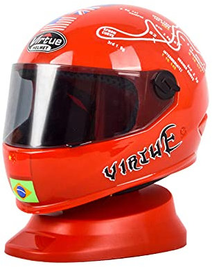 FGYZYP Haustier-Motorradhelm, Vollgesichtshelm für Katzen & Hunde, Rot, Größe S, Kunststoff