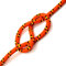 Orange & Black Polypropylene Rope, Solid Braided Poly Rope Cord Twine for Boat Yacht Dock Line Camping Washing Line (6 mm x 3 metres / 9.8 ft)