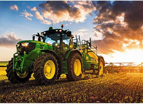 ycyingcheng Quadrat Diamant-Malerei-Traktor-Kreuzstich-Stickerei der vollen Diamant-5D DIY, Zählbare Kreuzstich-Sets Embroidery Kit Beginner Geburtstagsgeschenk