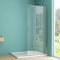 IMPTS Glaswand 90x195 cm walk in Dusche Duschwand Glas Duschabtrennung Duschkabine Rahmenlos aus 6mm ESG-Sicherheitsglas