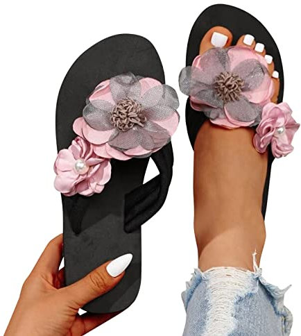 Ciabatte Mare Donna da Casa Eleganti Estive Infradito Comode Aperte Scarpe da Doccia Slippers Gomma Sandali Morbida Spiaggia Ciabatte Pantofole Piscina Antiscivolo