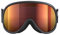 POC Retina Mid Ski- und Snowboardbrille – Maximales Sichtfeld und Präzision für den ganzen Tag im Hochgebirge, Uranium Black/Partly Sunny Orange