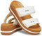 Crocs Femme Brooklyn Woven Buckle Sandales, Chalk, 37/38 EU
