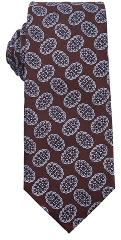 marysgift Krawatte Herren Braune Krawatten für Kariert Formal Business Hochzeit Luxus Klassisch Geflochtene Krawatten,D0511