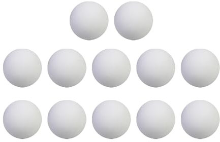 JISADER 12 Stück Schaumstoff-Golf-Übungsbälle, weich für Training im Innen- oder Außenbereich, Mehrzweck-Schaumstoffbälle zum Basteln und Dekorieren, Weiß