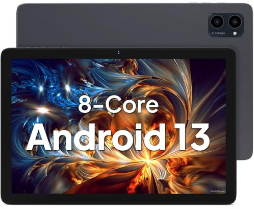 ApoloSign Tablettes tactiles Android 10,1 Pouces, Tablette à écran IPS Full HD, processeur 8 cœurs, 8 Go de RAM 64 Go de ROM, Extensible jusqu'à 128 Go