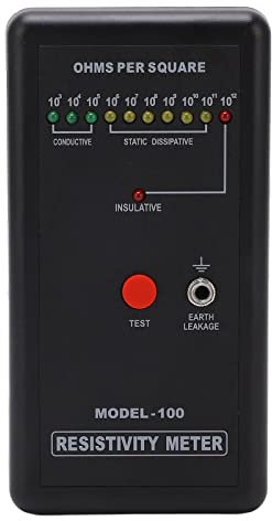 Tester di Resistenza Superficiale, Strumento di Misurazione 'elettricità Statica Precisa della Superficie
