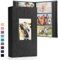 DazSpirit Großes Fotoalbum Einsteckalbum für 408 Fotos (10x15 cm) - Leinenbindung, Personalisierbar, Ideal für Familie, Hochzeiten, Reisen & Baby-Erinnerungen, Fotobuch zum Einstecken, Schwarz