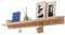 Etagere Murale Bois, Pin, Porte Manteau Mural, Porte Clef Mural, Rangement Ustensiles Epices Cuisine, Étagère Salle De Bain, Serviettes, Porte Clé Mural Bois(Original Wood Colour,120cm)