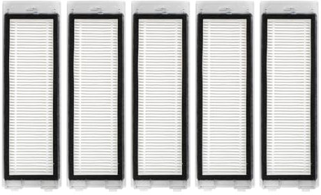 (5 Pièces) Q Revo Filtre HEPA de Rechange Compatible avec l'Aspirateur Robot Roborock Q Revo, Kit d'Accessoires de Filtres, 5 Filtres