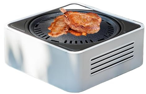 Table Top Smoker Grill Charcoal BBQ Small Camping Stove Charcoal Small Carbon Barbecue for Outdoor Camping Home Garden Indoor